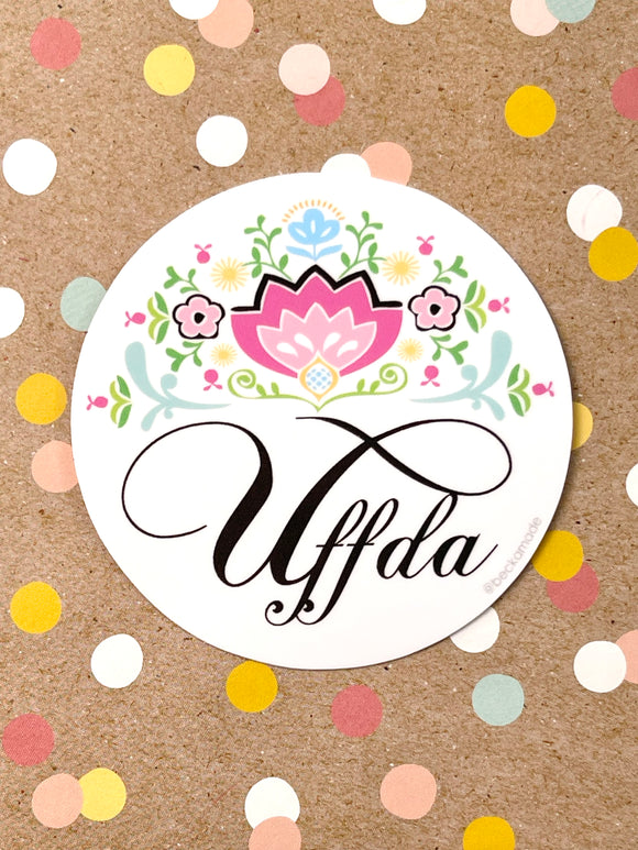 Premium Sticker - Round Uffda