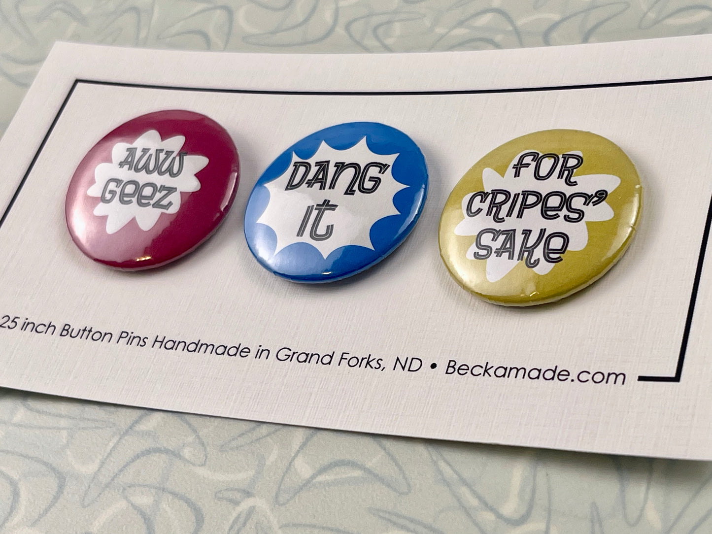 Pin Set - Retro Midwest Swear Words