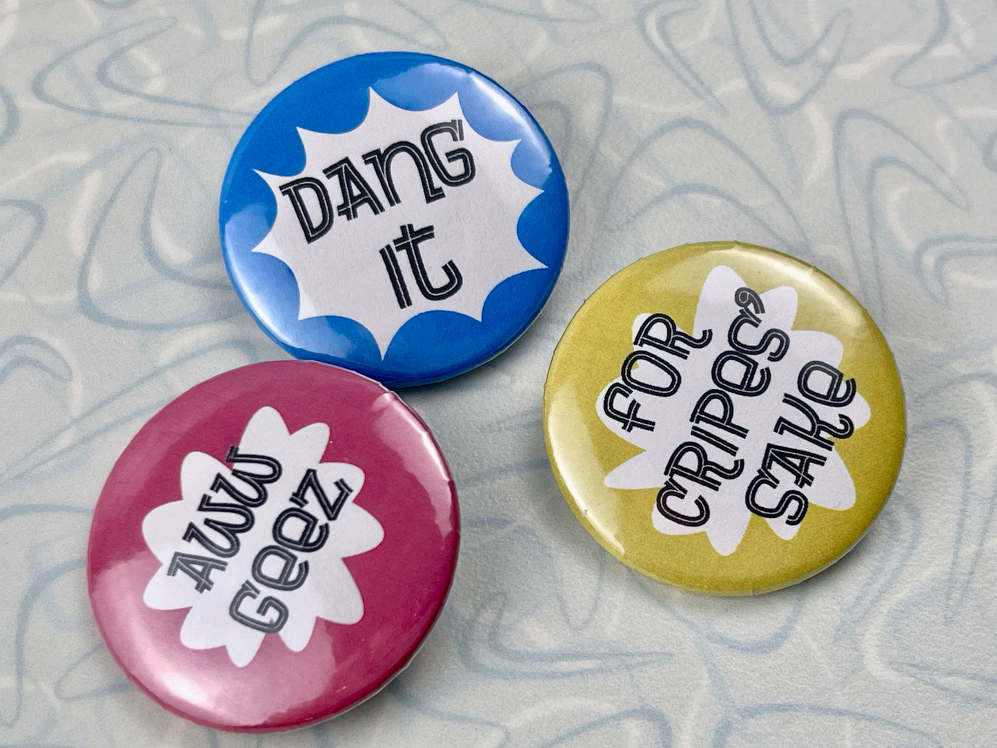 Pin Set - Retro Midwest Swear Words