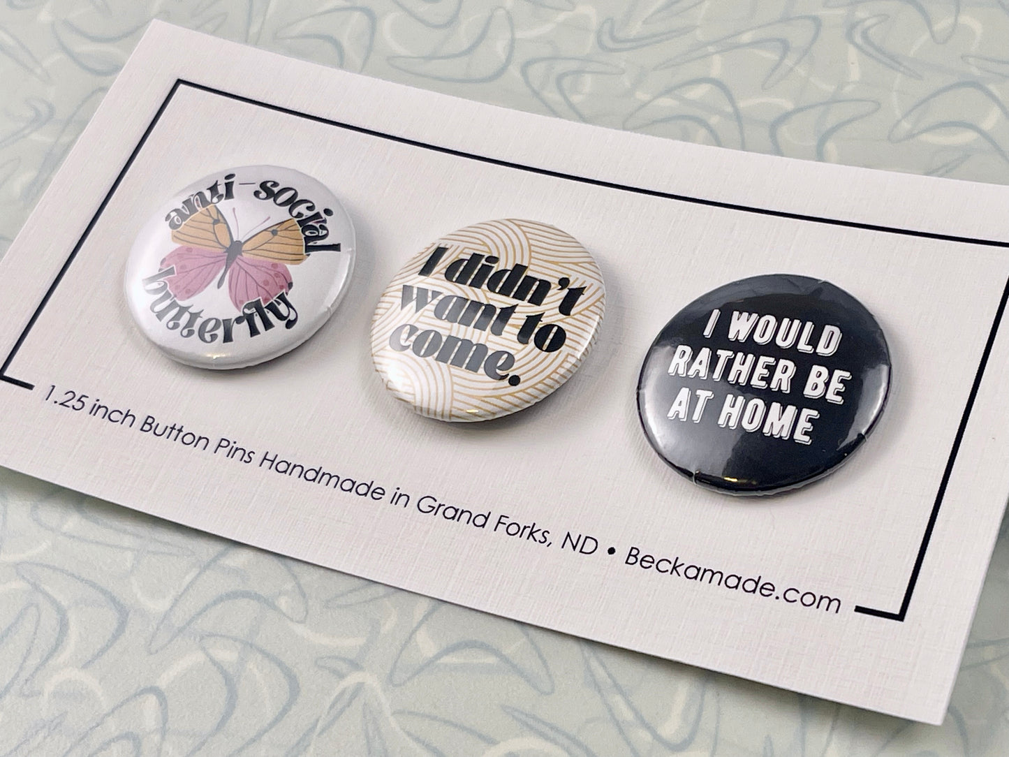 Pin Set - Homebody Anti-Social Designs