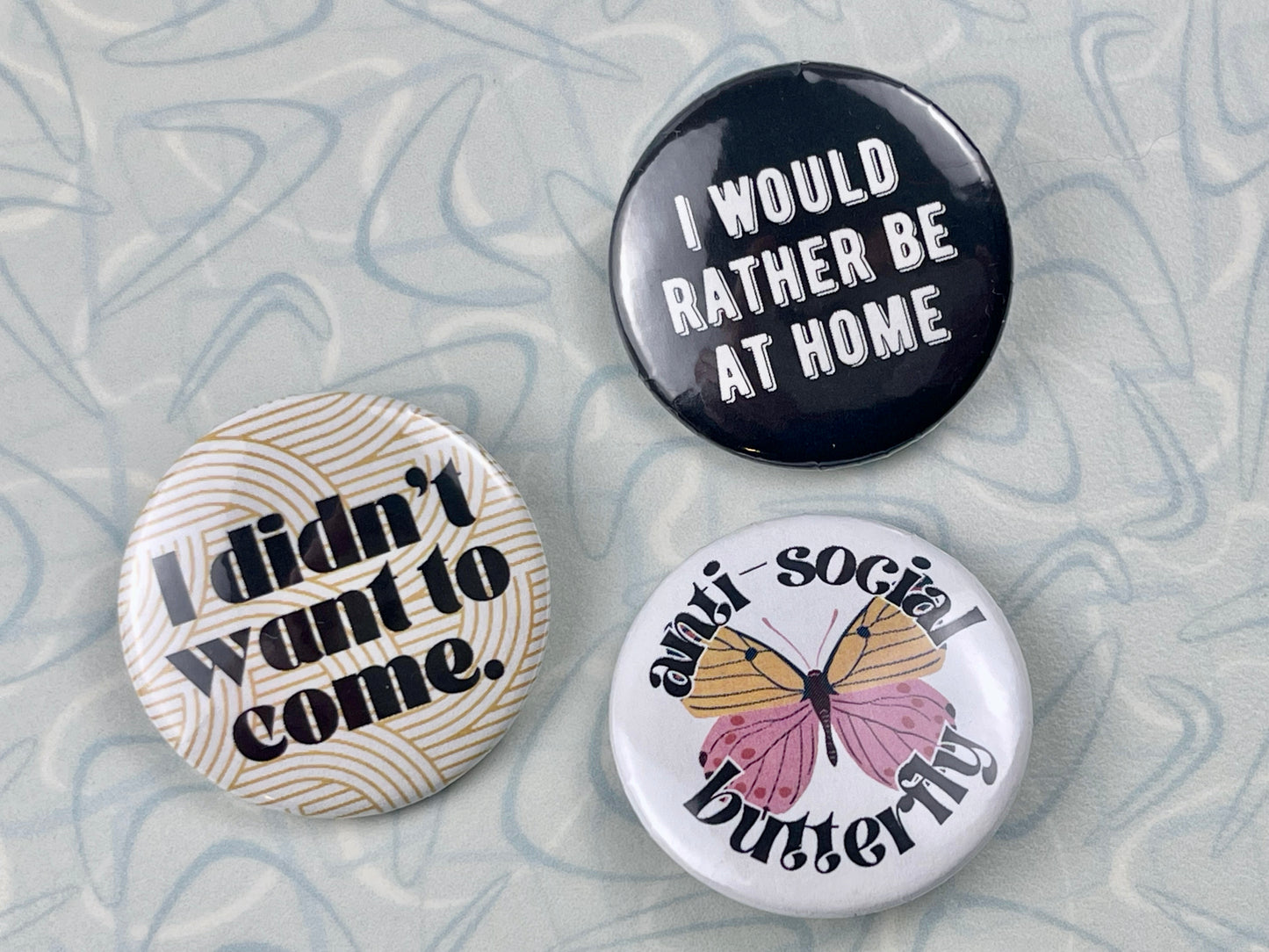 Pin Set - Homebody Anti-Social Designs