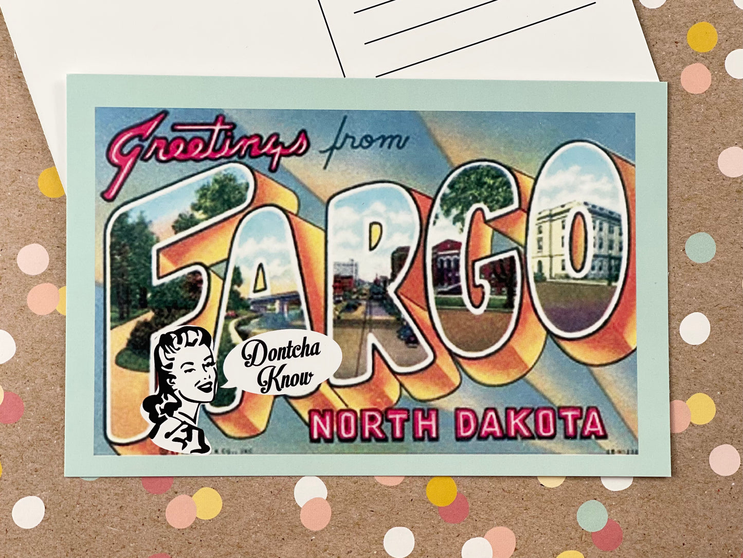 Postcard - Greetings from Fargo, North Dakota