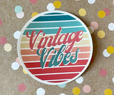 Premium Sticker - Vintage Vibes - Retro Stripes