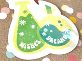 Premium Sticker - Wishes and Dreams Bottles Starburt Prism
