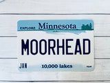 Postcard - Minnesota Plate - Moorhead