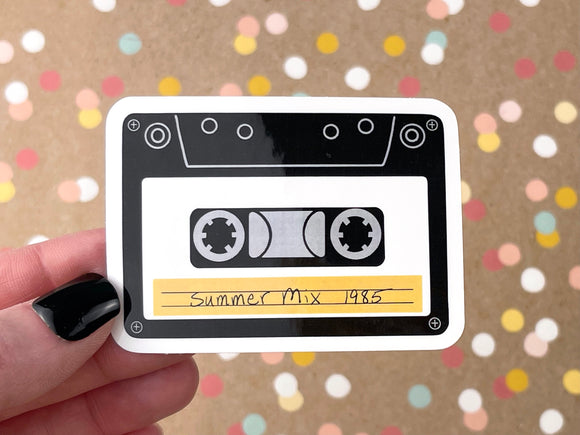 Premium Sticker - Summer Mix 1985 Cassette Tape Sticker