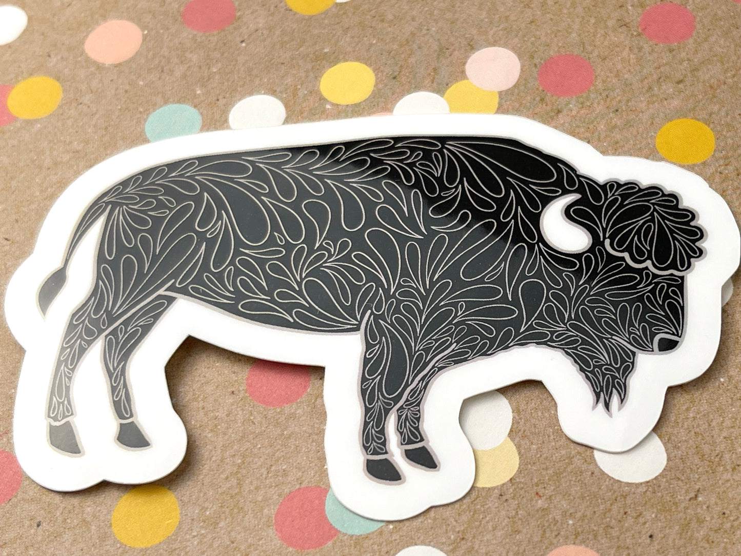 Scandi Bison Sticker