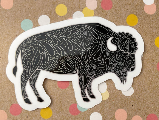 Scandi Bison Sticker