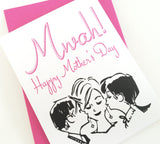 Card - Happy Mother's Day, Mwah Kisses