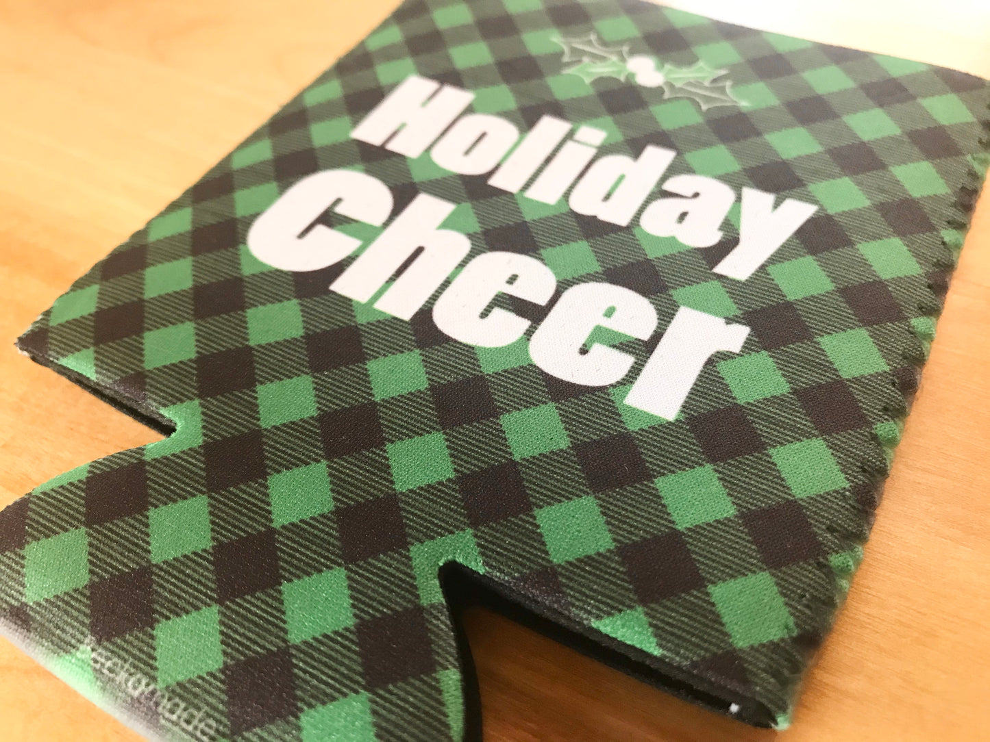 Cozie - Holiday Cheer Green Plaid - Regular Can Size