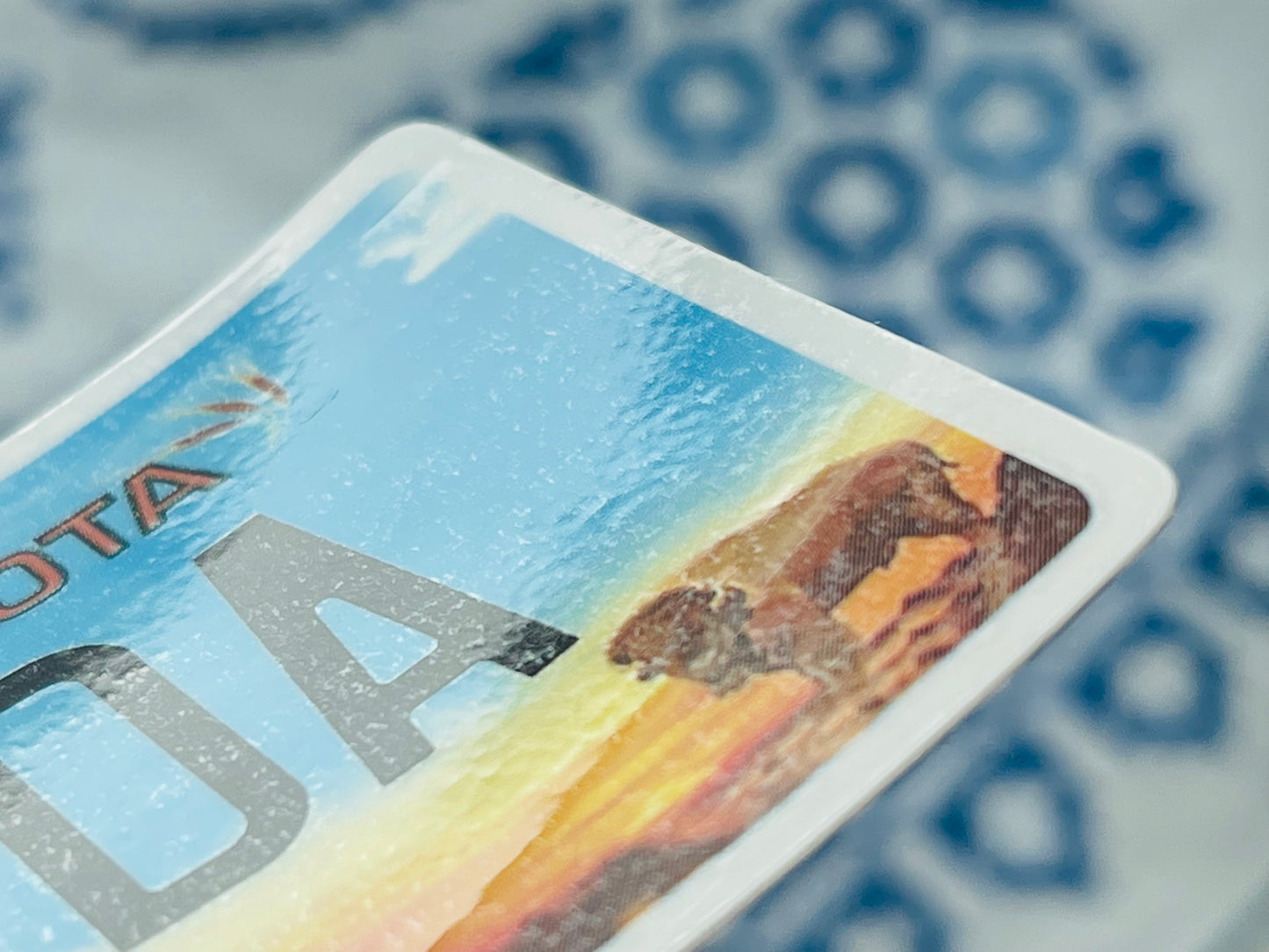 North Dakota License Plate - UBetcha Sticker