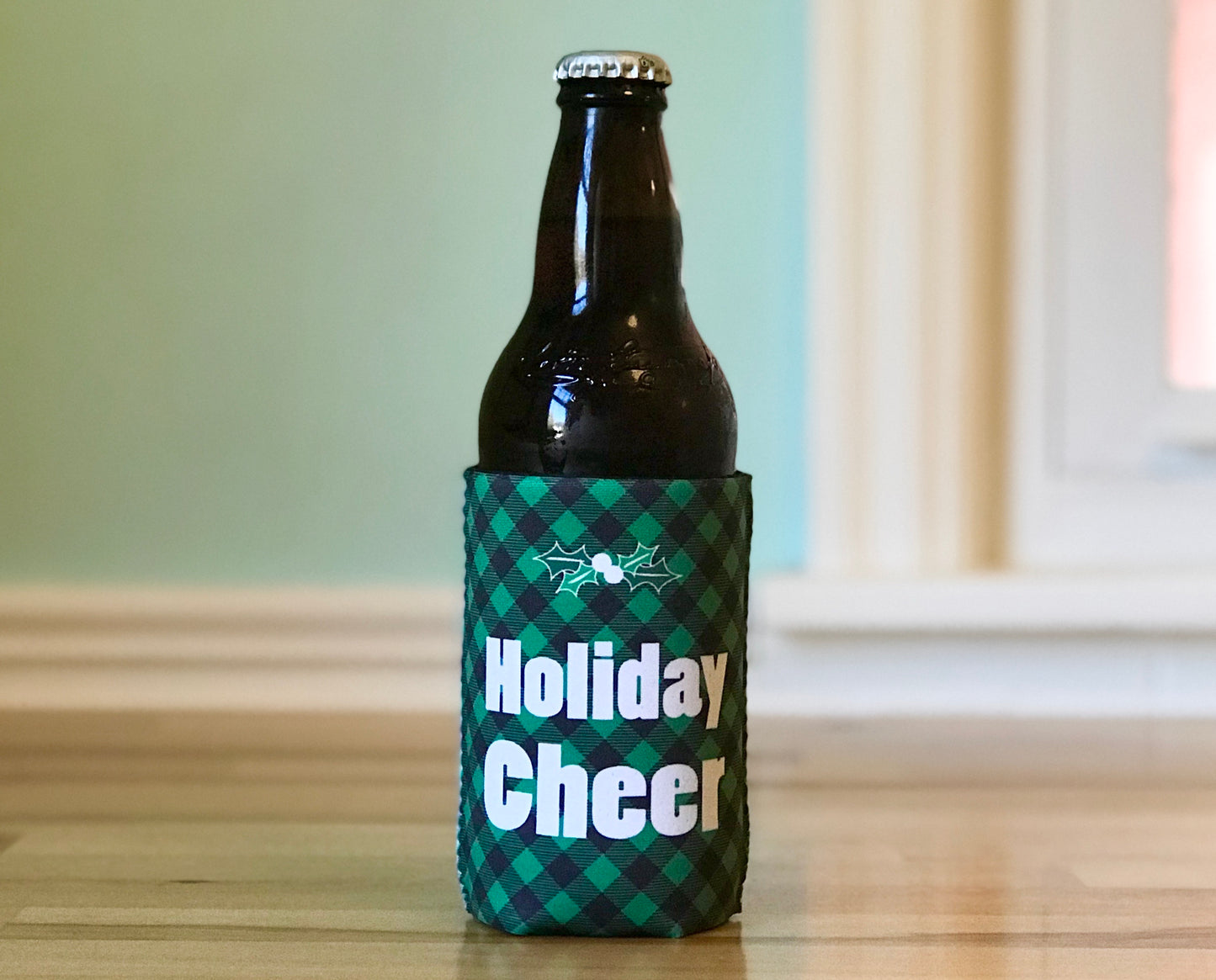 Cozie - Holiday Cheer Green Plaid - Regular Can Size