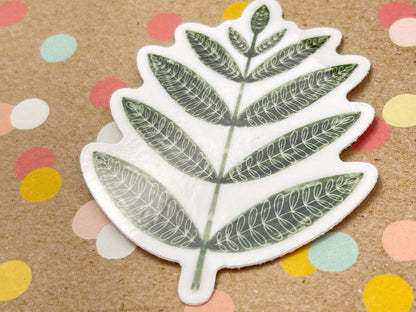 Scandi Folk Forest Fern Sticker