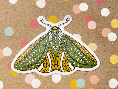 Scandi Forest Moth Sticker