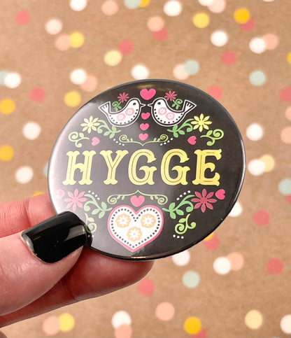 Round Button Magnet - Hygge