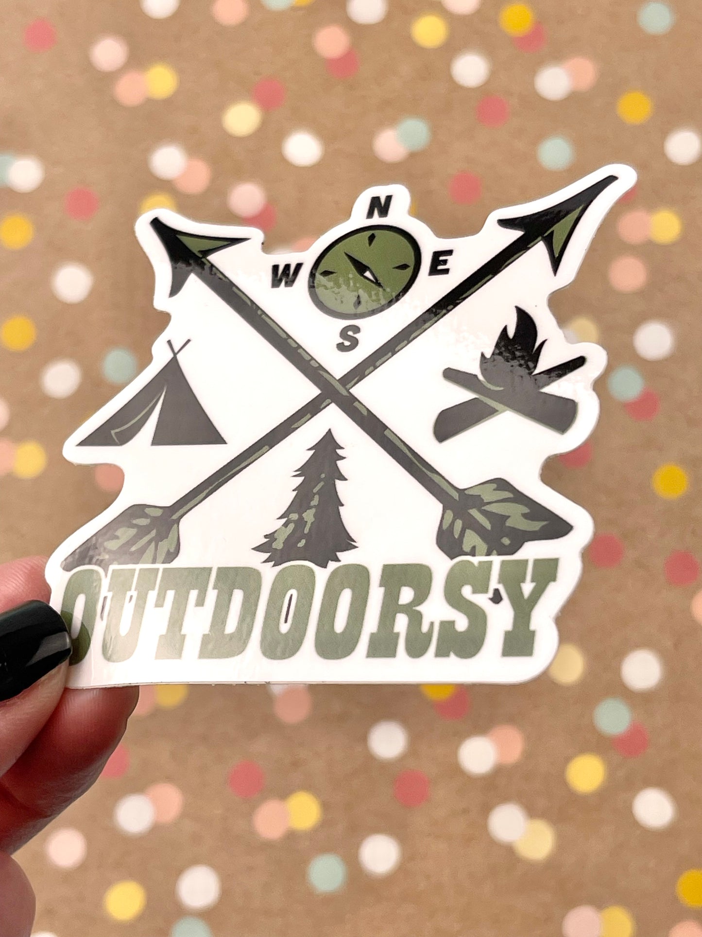 Outdoorsy Sticker