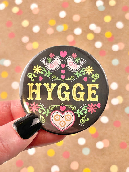 Round Button Magnet - Hygge