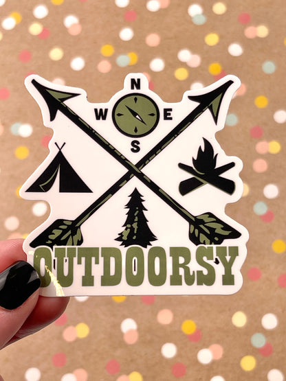 Outdoorsy Sticker