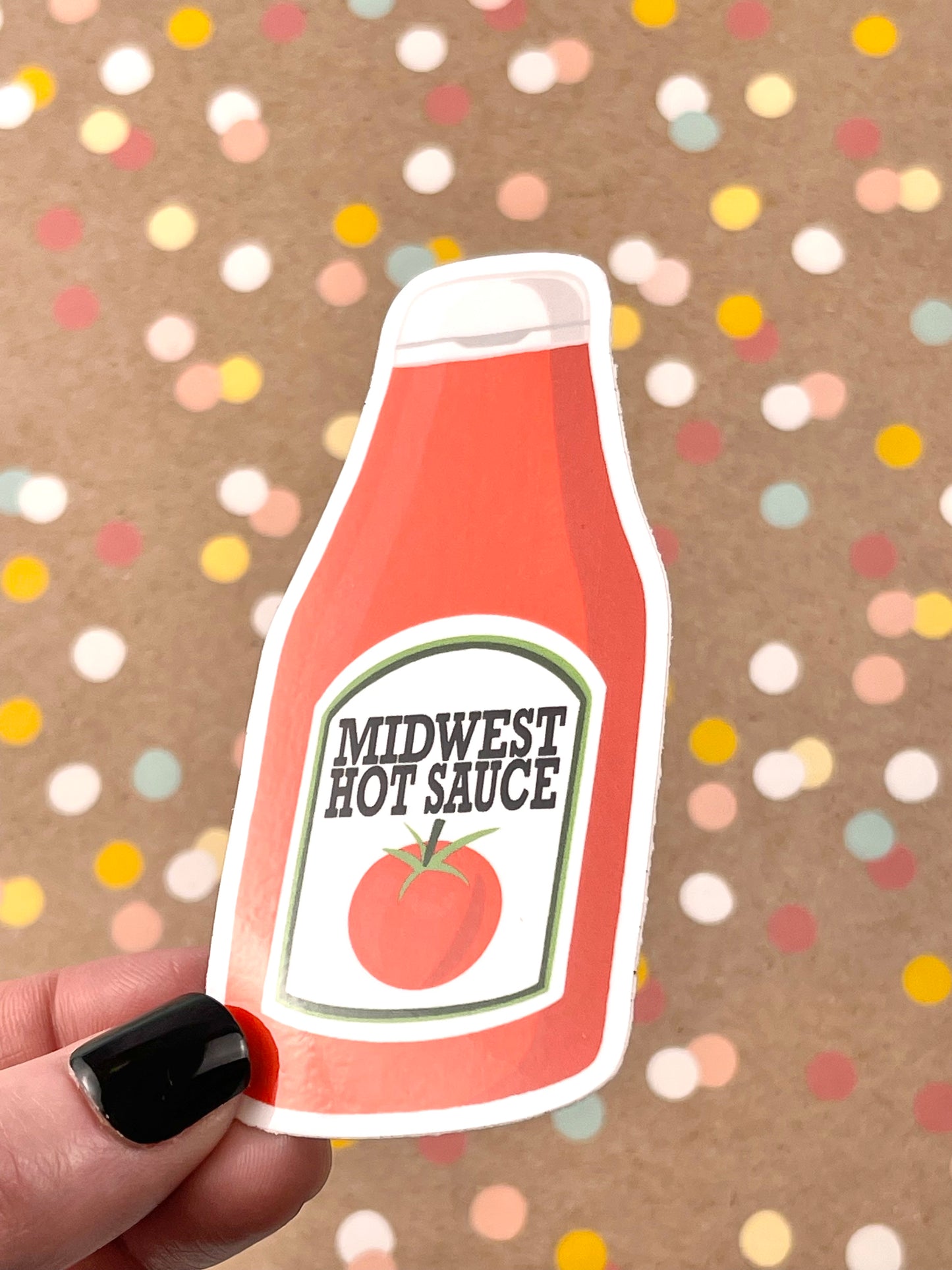 Large Midwest Hot Sauce Sticker