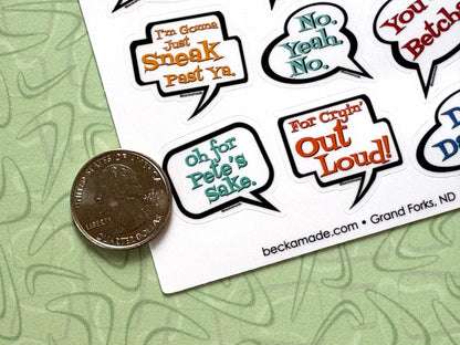 Midwest Sayings Sticker Sheet 4x6 inch