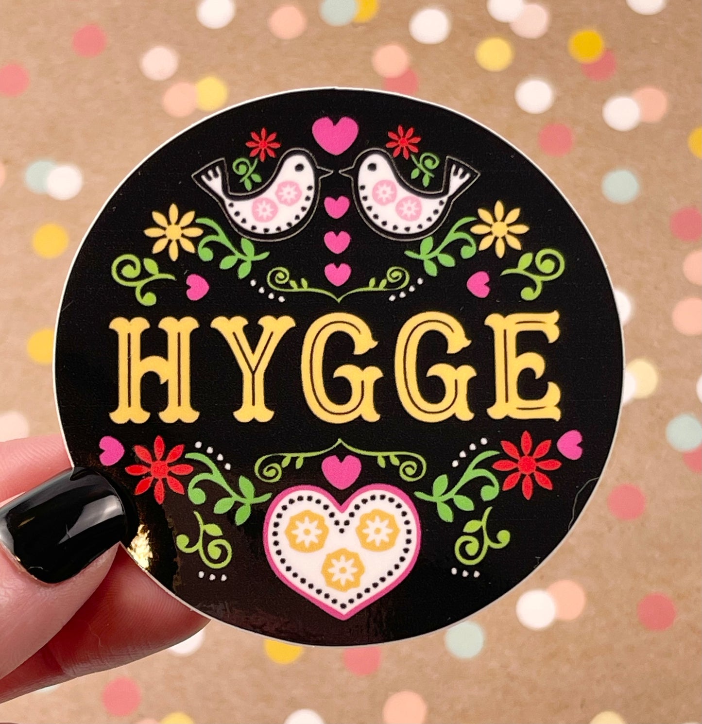 Round Hygge Sticker