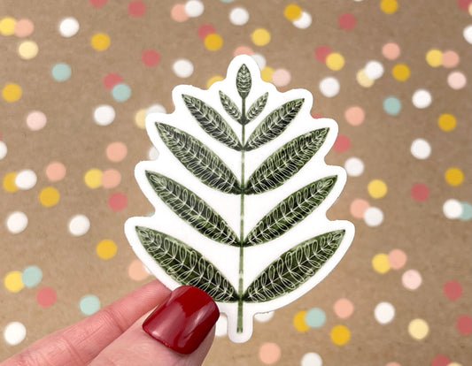 Scandi Folk Forest Fern Sticker