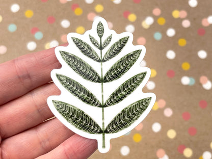 Scandi Folk Forest Fern Sticker