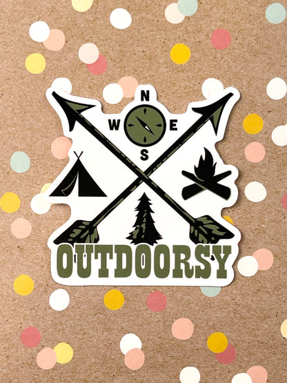 Outdoorsy Sticker