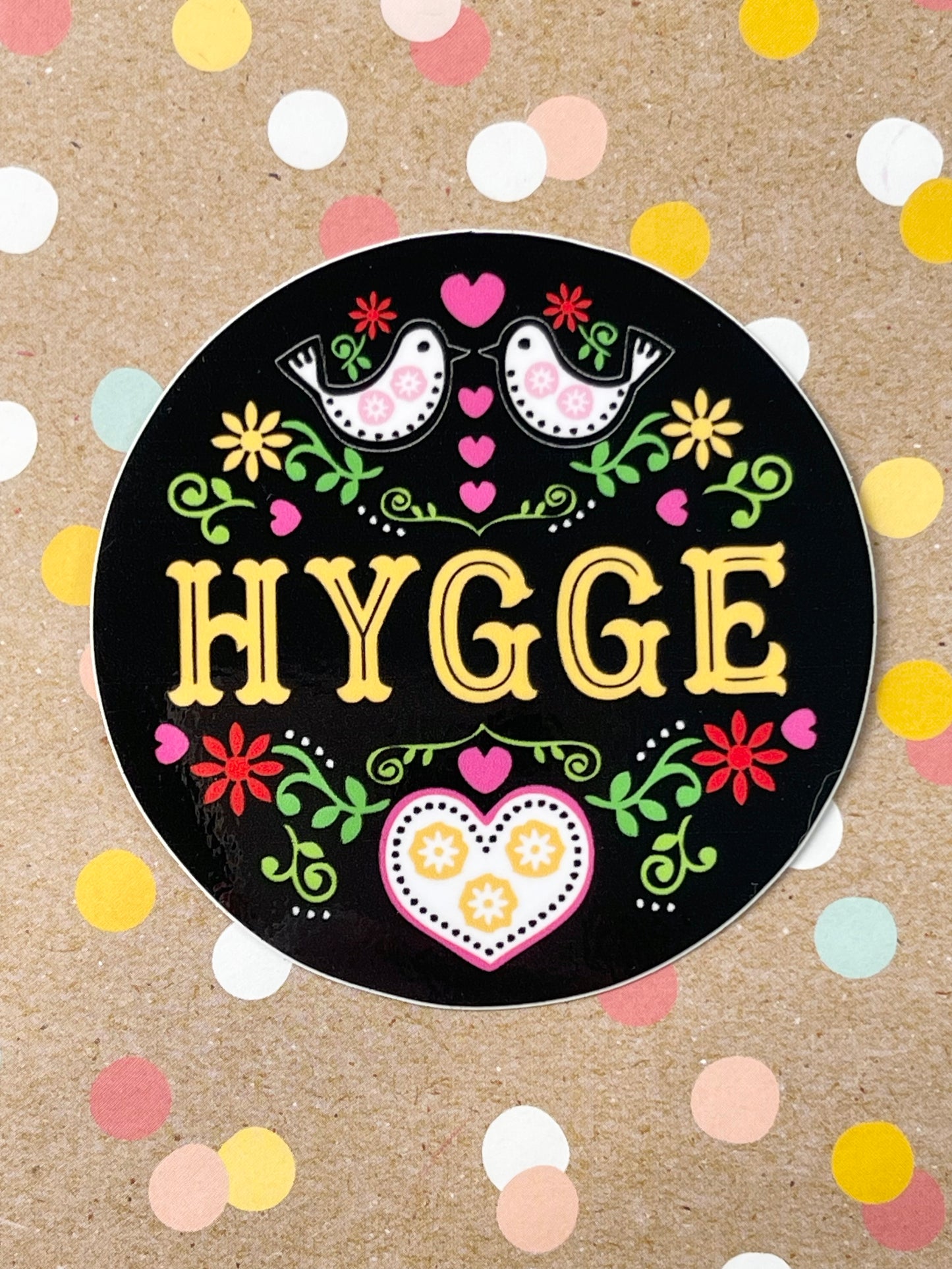 Round Hygge Sticker