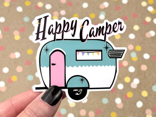 Happy Camper Sticker