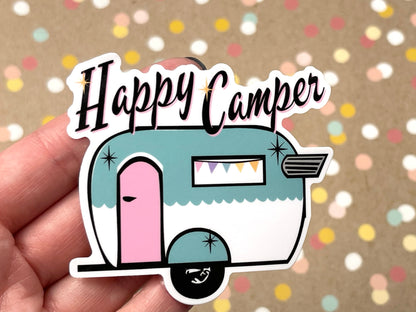 Happy Camper Sticker