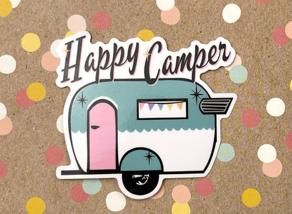 Happy Camper Sticker