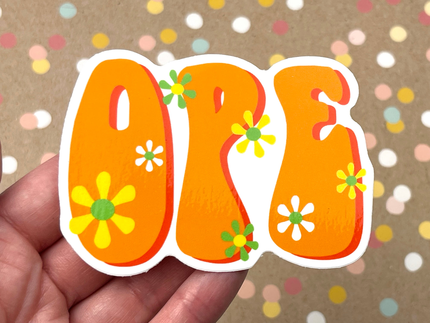 Ope Hippie Sticker