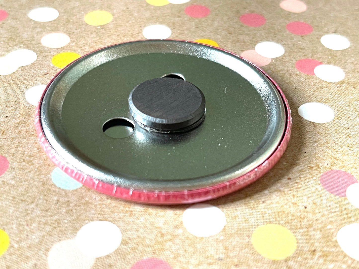 Round Button Magnet - Oh for Cute Comic Style