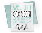 Card - Customize the Year and Couple. We did it! Personalized Anniversary Year