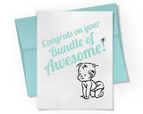 Card - Congrats on your Bundle of Awesome