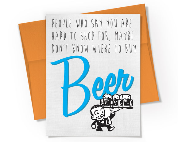 Card - Don't Know Where to Buy Beer Card