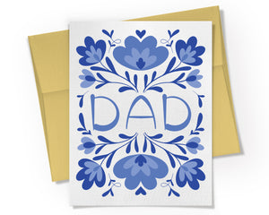 Card - Floral Dad
