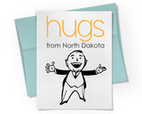 Card - Hugs from your State. Personalized.
