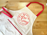 Apron - Lefse Gang Natural Flour Sack Cotton Apron with Pocket
