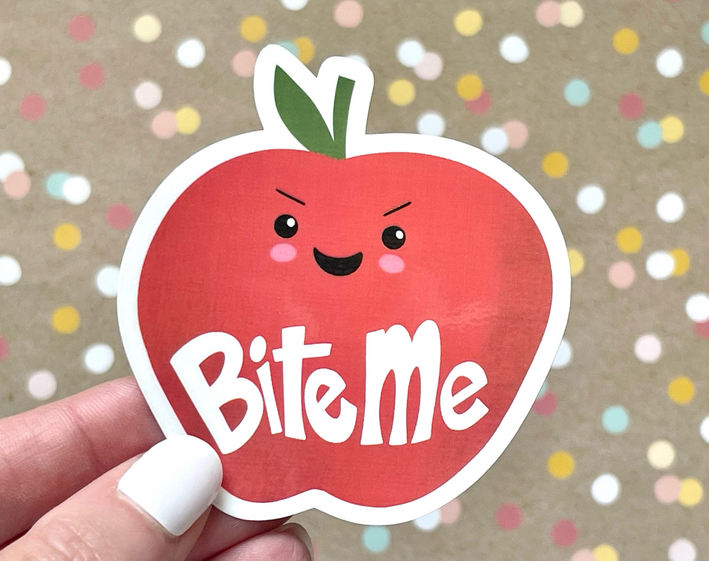 Apple Bite Me Sticker