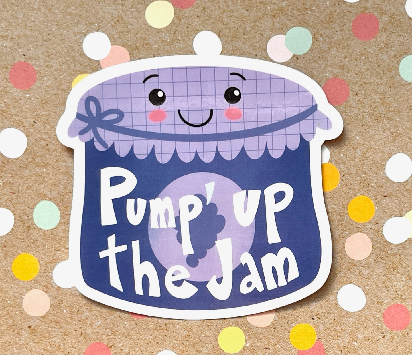 Pump up the Jam Food Sticker