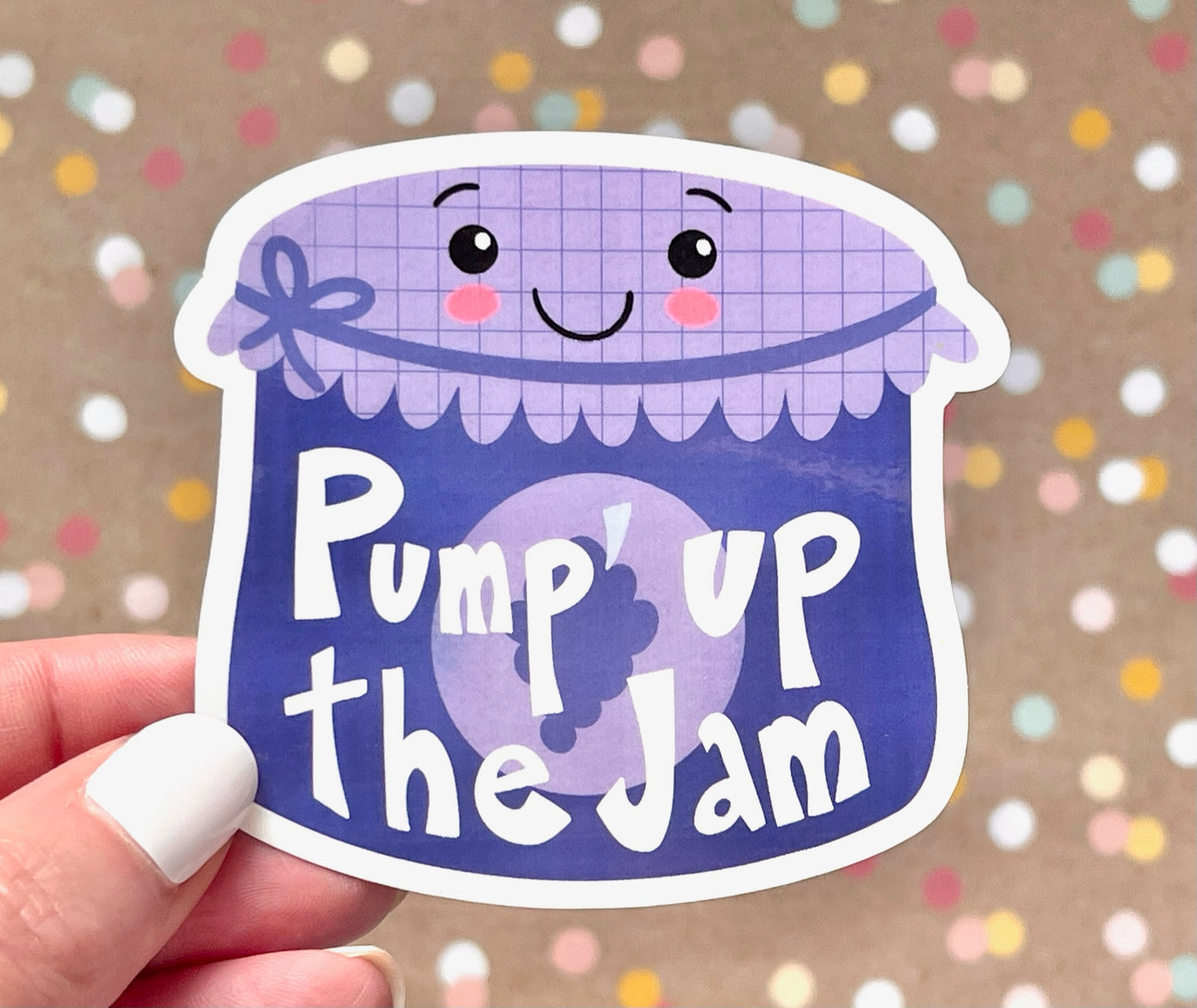 Pump up the Jam Food Sticker