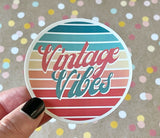 Premium Sticker - Vintage Vibes - Retro Stripes