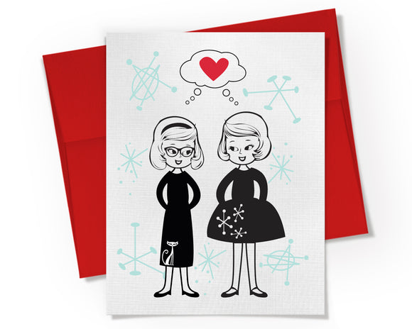 Card - Lesbian Couple in Love