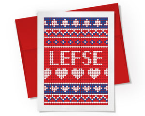 Card - Lefse Sweater Design