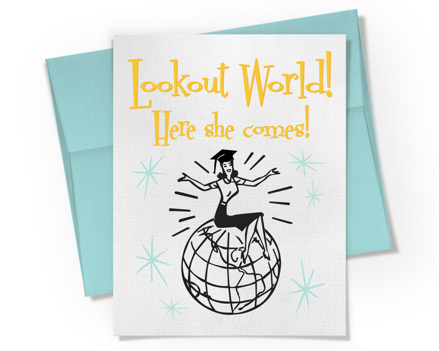 Card - Lookout World! Here she comes!