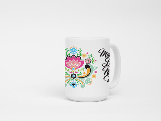 Mug - Floral Make Lefse Not War