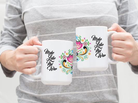 Mug - Floral Make Lefse Not War