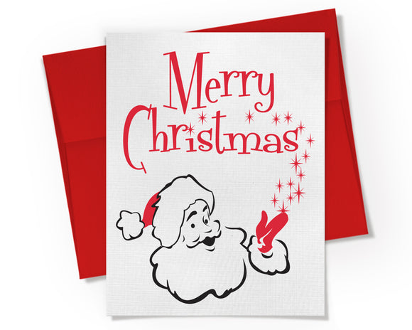 Card - Merry Christmas Santa Claus Design
